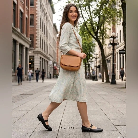 Dolce Vita DV Black Mary Jane Flats Gold Buckle Size 8.5 Women’s Shoes NWT - Picture 3 of 12